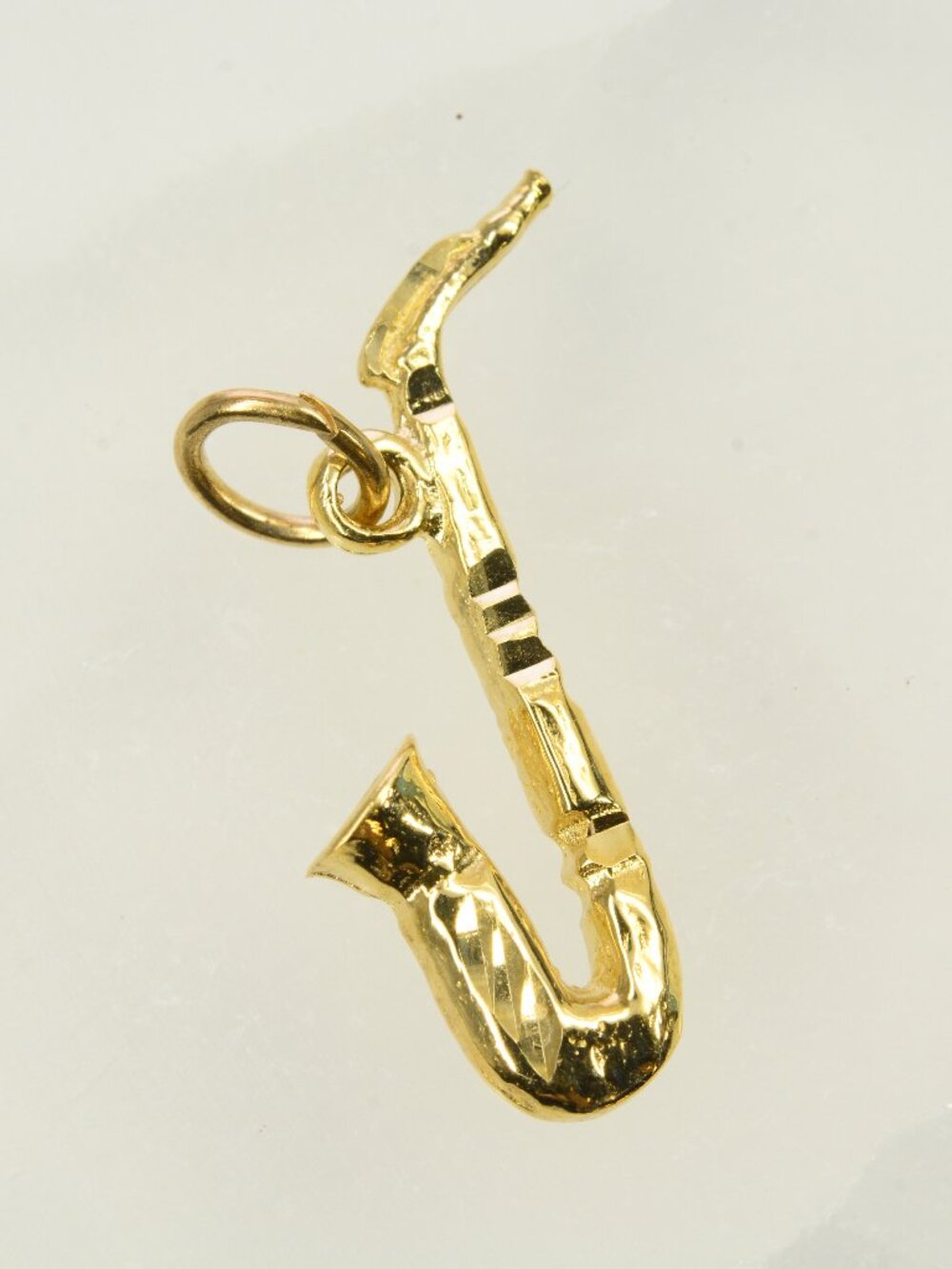 10k Vintage Sax Pendant/Charm